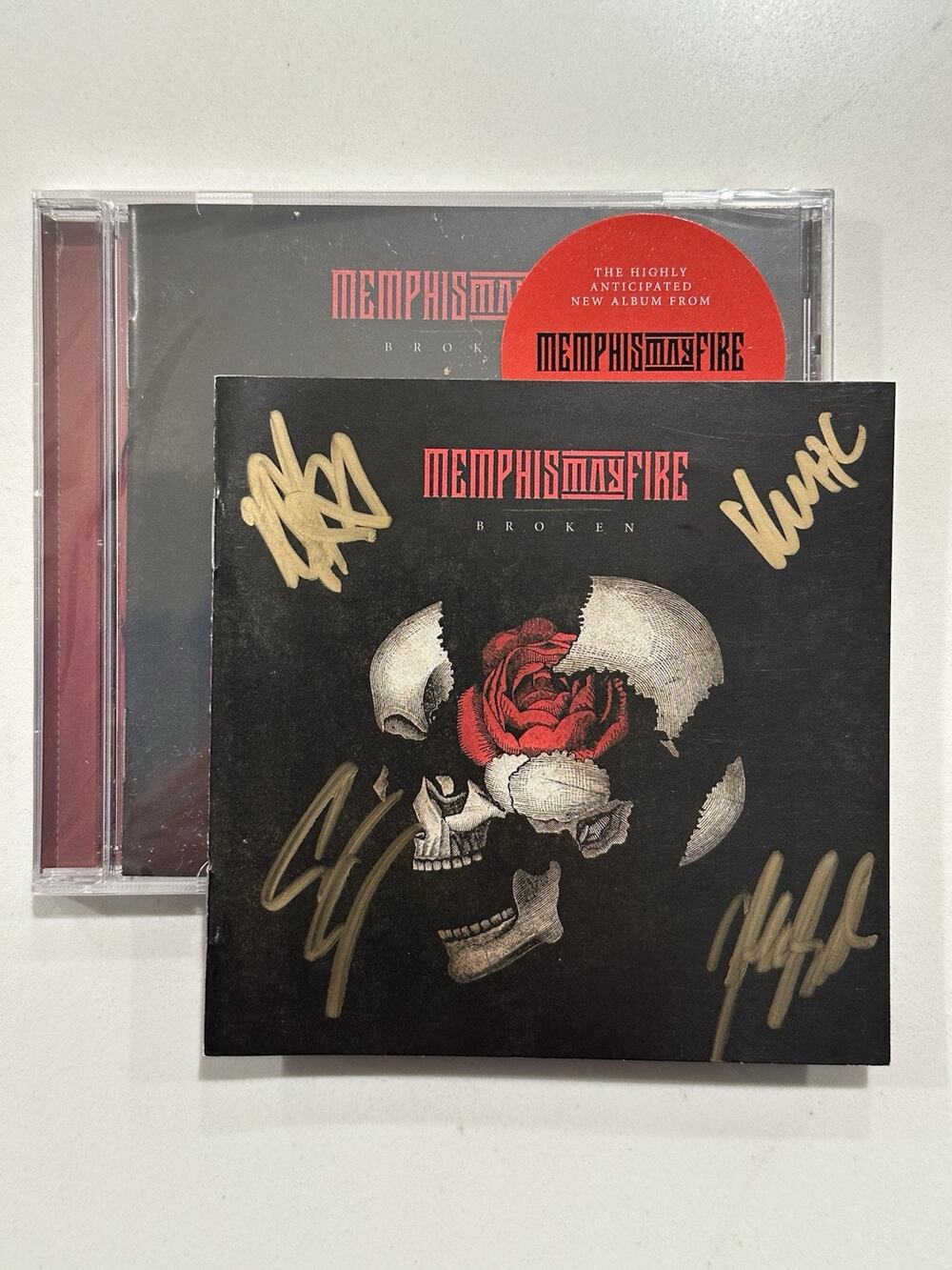 Memphis May Fire Broken CD SIGNED AUTOGRAPHED #1